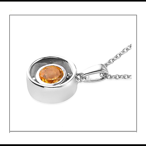 REAL Brazilian citrine pendant/Sterling Silver 💎 - Picture 6 of 9